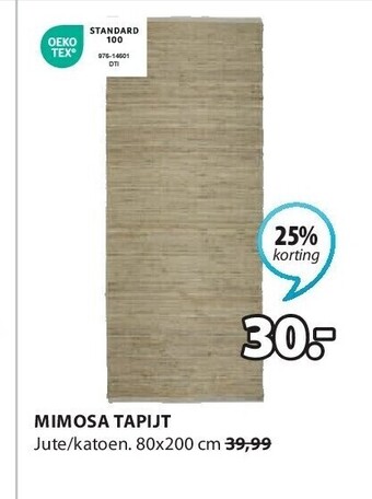 Jysk Mimosa tapijt aanbieding