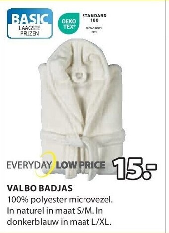 Jysk Valbo badjas aanbieding