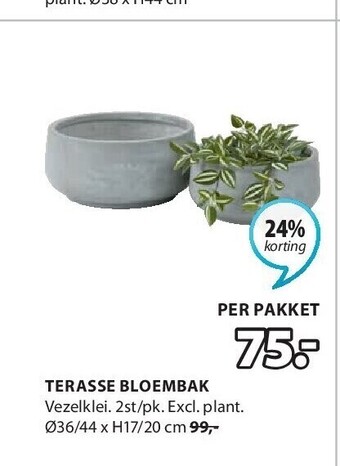 Jysk Terasse bloembak aanbieding