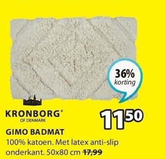 Jysk Gimo badmat aanbieding