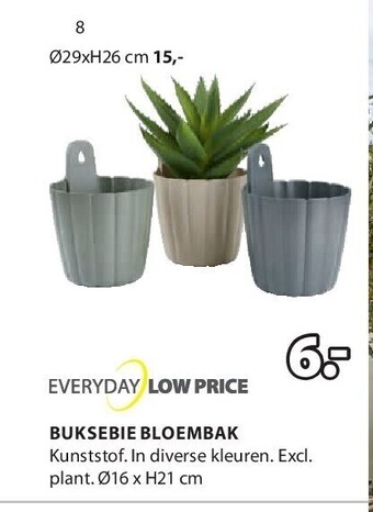 Jysk Buksebie bloembak aanbieding