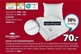 Jysk Bruri 4 seizoenendekbed aanbieding