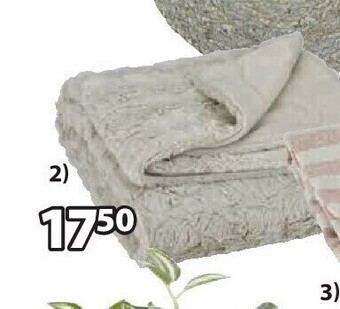 Jysk Myggblom plaid aanbieding