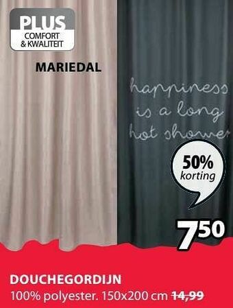 Jysk Douchegordijn mariedal aanbieding