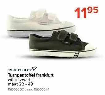 Euroshop Turnpantoffel frankfurt wit of zwart aanbieding
