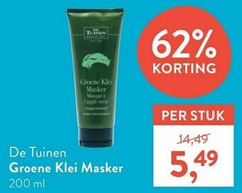 Holland & Barrett De tuinen groene klei masker aanbieding