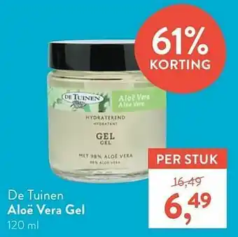 Holland & Barrett De tuinen aloë vera gel aanbieding