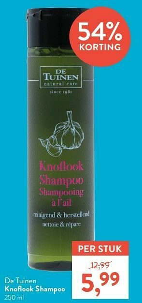 Holland & Barrett De tuinen knoflook shampoo aanbieding