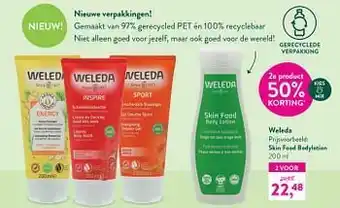 Holland & Barrett Skin food bodylotion aanbieding