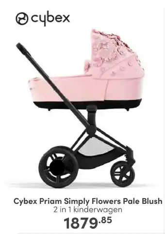 Baby & Tiener Cybex Priam Simply Flowers Pale Blush 2 in 1 kinderwagen aanbieding