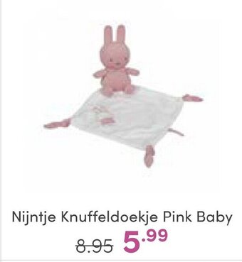 Baby & Tiener Nijntje Knuffeldoekje Pink Baby aanbieding