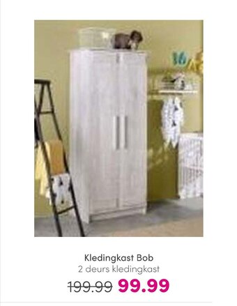 Kledingkast Bob 2 deurs kledingkast