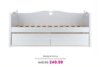 Baby & Tiener Bedbank Emma inclusief bedlade en opberglades aanbieding