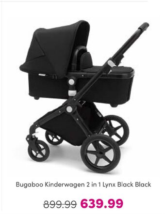 Baby & Tiener Bugaboo Kinderwagen 2 in 1 Lynx Black Black aanbieding