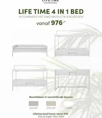 Baby & Tiener LIFE TIME 4 IN 1 BED aanbieding
