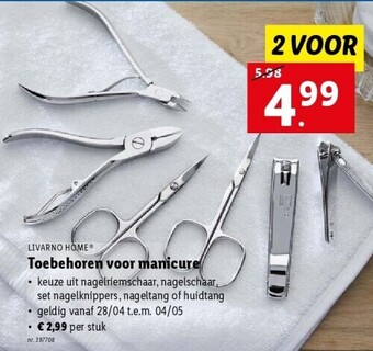 Lidl Toebehoren voor manicure aanbieding