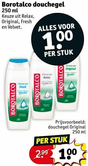 Kruidvat Douchegel original aanbieding