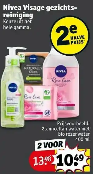 Kruidvat Micellair water met bio rozenwater aanbieding