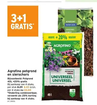 GAMMA Agrofino potgrond 40L+20% gratis aanbieding