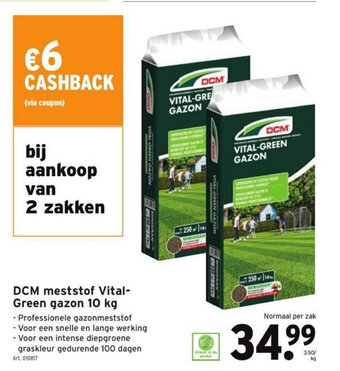 GAMMA DCM meststof Vital-Green gazon 10 kg aanbieding