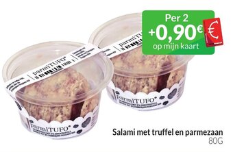 Intermarché Salami met truffel en parmezaan 80G aanbieding