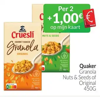 Intermarché Quaker Granola Original 450G aanbieding