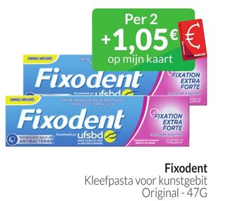 Intermarché Fixodent Kleefpasta voor kunstgebit Original -47G aanbieding