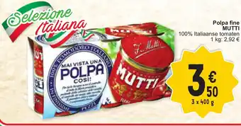 Cora MUTTI Polpa fine 3x400G aanbieding