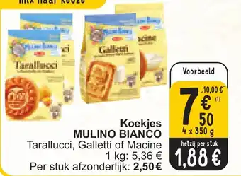 Cora MULINO BIANCO Koekjes 4x350G aanbieding