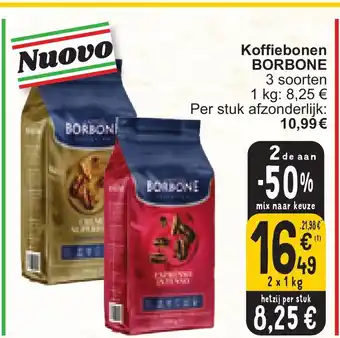Cora BORBONE Koffiebonen 2x1KG aanbieding