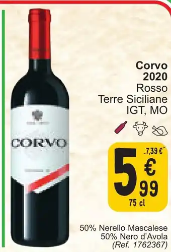 Cora Corvo 2020 Rosso 75 cl aanbieding