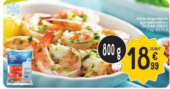Cora Grote Argentijnse garnaalstaarten OCEAN PRIDE 800g aanbieding