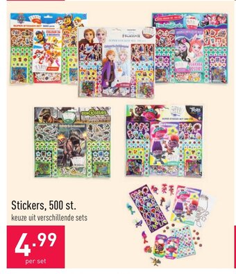ALDI Stickers, 500 st. aanbieding