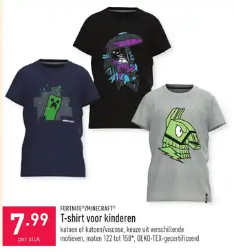 Fortnite/Minecraft T-shirt voor kinderen