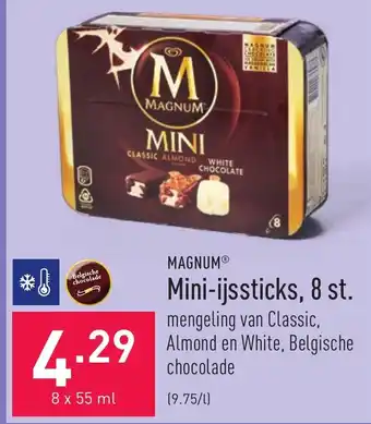 ALDI Magnum Mini-ijssticks, 8 st. aanbieding