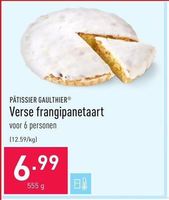 ALDI Pâtissier Gaulthier Verse frangipanetaart aanbieding