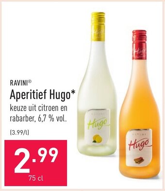 ALDI Ravini Aperitief Hugo aanbieding