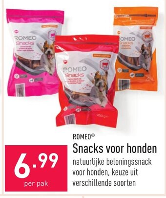 ALDI Romeo Snacks voor honden aanbieding