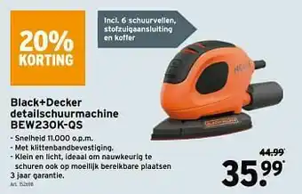 GAMMA Black+decker detailschuurmachine bew230k-qs aanbieding