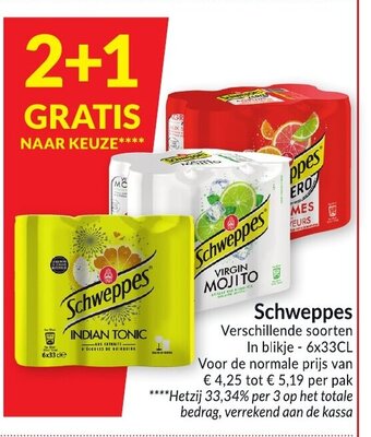 Intermarché Schweppes aanbieding