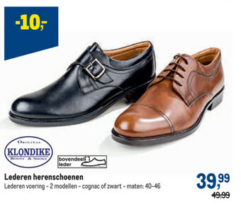 Klondike Lederen Herenschoenen Maten: 40-46