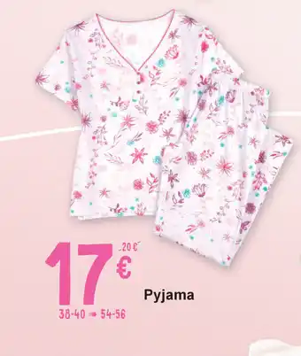 Cora Pyjama 38-40 54-56 aanbieding