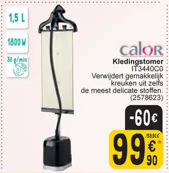 Cora Calor Kledingstomer IT3440C0 Verwijdert gemakkelijk kreuken uit zelfs de meest delicate stoffen. (2578623) aanbieding