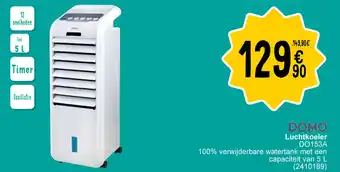 Cora DOMO Luchtkoeler DO153A 100% verwijderbare watertank met een capaciteit van 5 L (2410189) aanbieding