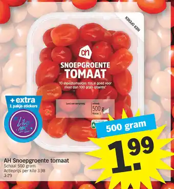 Snoepgroente tomaat Schaal 500 gram