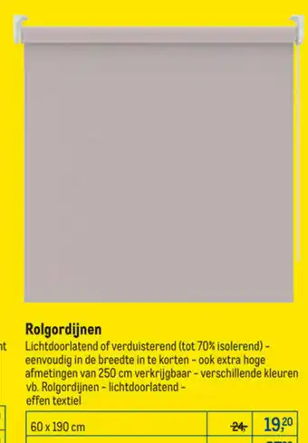Makro Rolgordijnen 60 x 190 cm aanbieding