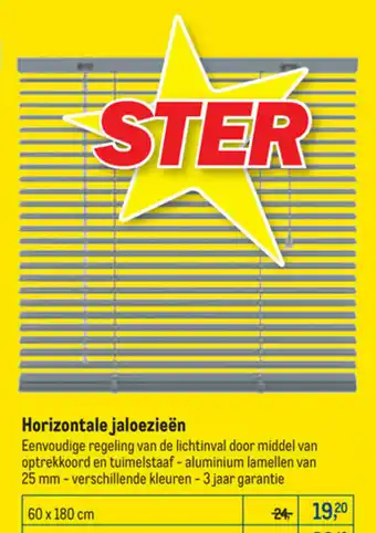 Horizontale Jaloezieen 25 mm 60 x 180 cm