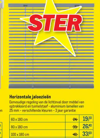 Makro Horizontale Jaloezieen 25 mm 100 x 180 cm aanbieding
