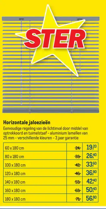 Horizontale Jaloezieen 25 mm 180 x 180 cm