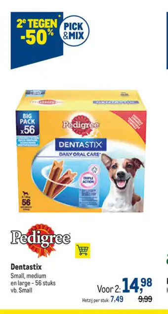 Makro Pedigree Dentastix 56 stuks Voor 2 aanbieding